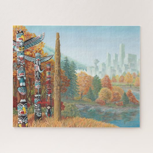 Vancouver Canada Art Puzzle Two Worlds Collide 520 Legpuzzel (Horizontaal)