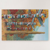 Vancouver Canada Art Puzzles - Twee werelden Legpuzzel (Horizontaal)