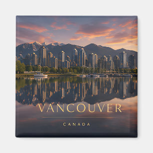 Vancouver Canada Bergwaterreflectie Magneet