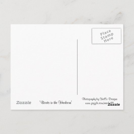 Vancouver Canada Boats Briefkaart (Achterkant)