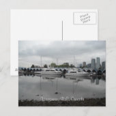 Vancouver Canada Boten Briefkaart (Voorkant / Achterkant)