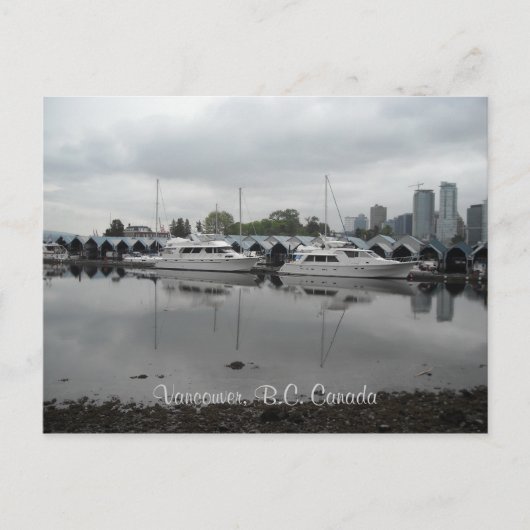 Vancouver Canada Boten Briefkaart (Voorkant)