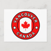 Vancouver Canada Briefkaart (Voorkant)