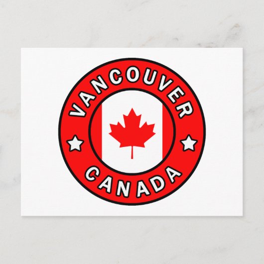 Vancouver Canada Briefkaart (Voorkant)