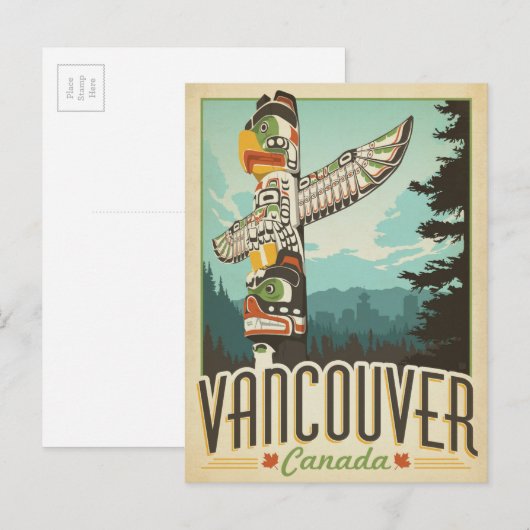 Vancouver, Canada Briefkaart (Voorkant / Achterkant)