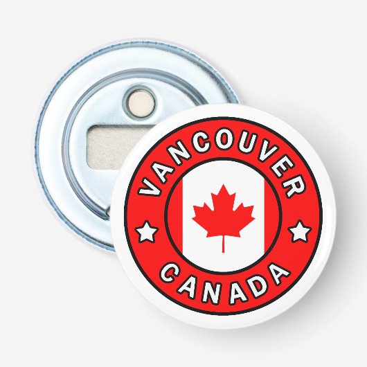 Vancouver Canada Button Flesopener (Voorkant)