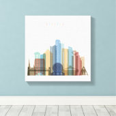 Vancouver, Canada | City Skyline Canvas Afdruk (Insitu (Houten vloer))