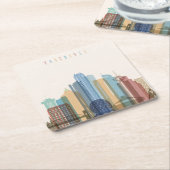 Vancouver, Canada | City Skyline Kartonnen Onderzetters (Schuin)