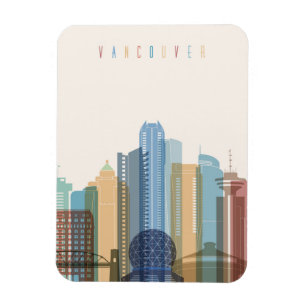 Vancouver, Canada   City Skyline Magneet