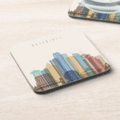 Vancouver, Canada | City Skyline Onderzetter (Linkerzijde)