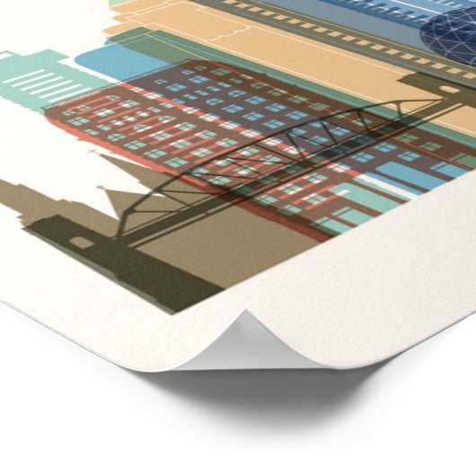 Vancouver, Canada | City Skyline Poster (Hoek)