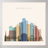 Vancouver, Canada | City Skyline Poster (Voorkant)