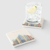 Vancouver, Canada | City Skyline Stenen Onderzetter (Zijkant)