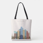 Vancouver, Canada | City Skyline Tote Bag (Achterkant)