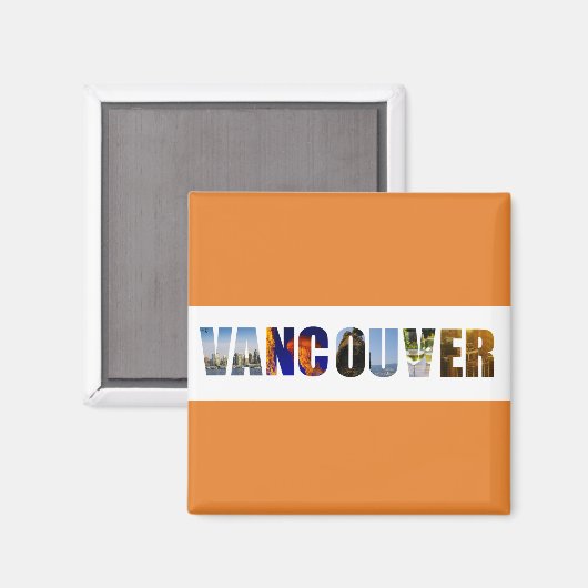 Vancouver Canada City Travel Photos Magneet (Voorkant / Achterkant)