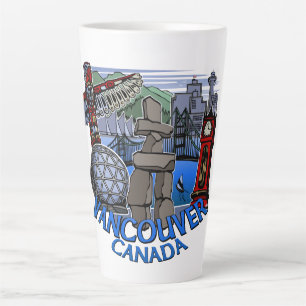 Vancouver Canada Coffee-Mokken en -brillen Latte Mok