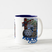 Vancouver Canada Coffee-Mokken en -brillen Tweekleurige Koffiemok (Voorkant rechts)