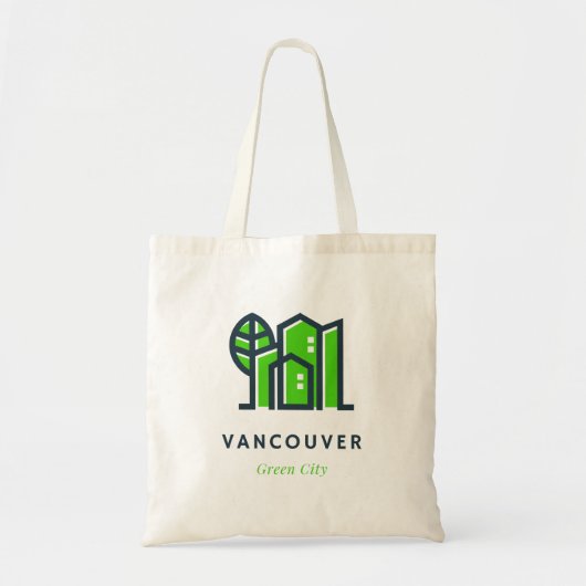 Vancouver Canada Duurzame Groene Stad Tote Bag (Voorkant)