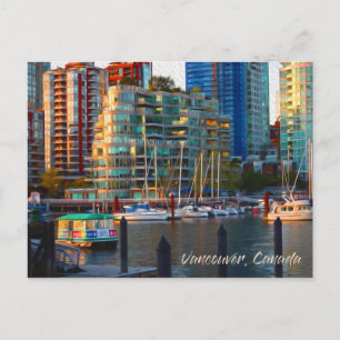 Vancouver, Canada: Foto van olieverf Briefkaart
