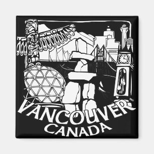 Vancouver Canada Fridge Magnets Souvenir Magnets Magneet