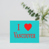 Vancouver Canada I Love Vancouver Briefkaart (Staand voorkant)
