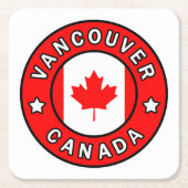Vancouver Canada Kartonnen Onderzetters (Voorkant)