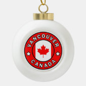 Vancouver Canada Keramische Bal Ornament (Voorkant)