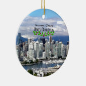 Vancouver Canada Kerstmis Keramisch Ornament (Rechts)