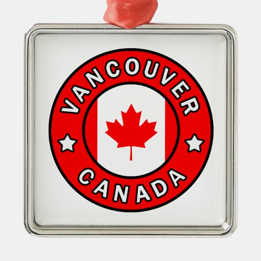 Vancouver Canada Metalen Ornament (Voorkant)