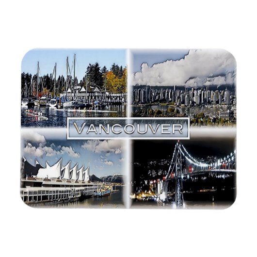 Vancouver - Canada - Mosaic - Magneet (Horizontaal)