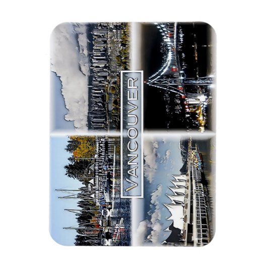 Vancouver - Canada - Mosaic - Magneet (Verticaal)