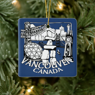 Vancouver Canada Ornament Personalized Souvenir