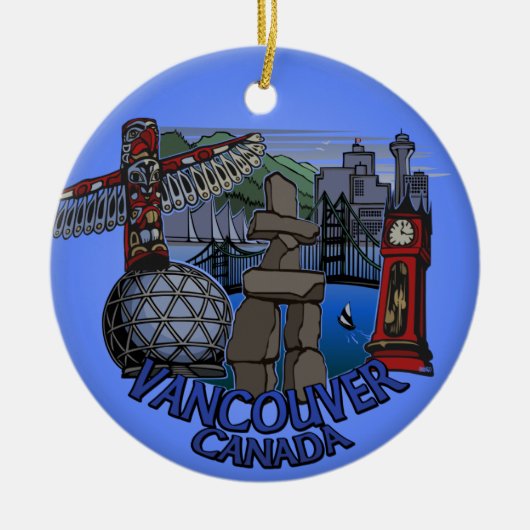 Vancouver Canada Ornament - Persoonlijke Souvenirs (Voorkant)