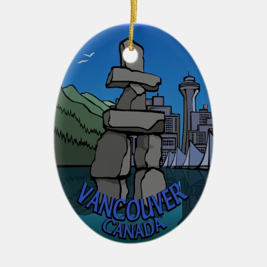 Vancouver Canada Ornament Souvenir Decoration (Voorkant)