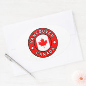 Vancouver Canada Ovale Sticker (Envelop)