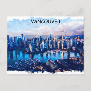 Vancouver Canada Panorama Uitzicht Briefkaart