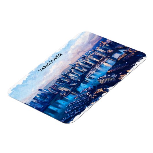 Vancouver Canada Panorama Uitzicht Magneet (Linkerzijde)
