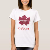 Vancouver Canada Red Maple Leaf Women's T-Shirt (Voorkant)