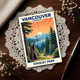 Vancouver, Canada: Reis in de jaren 60 Briefkaart