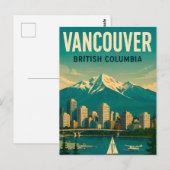 Vancouver Canada Reis Souvenir Briefkaart (Voorkant / Achterkant)