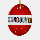 Vancouver Canada Reisfoto's kerstmis Keramisch Ornament (Rechts)