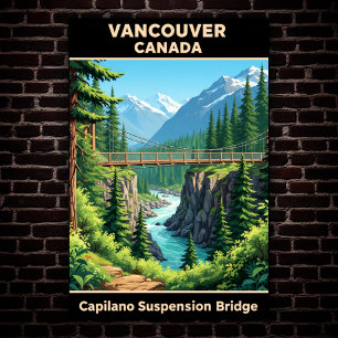 Vancouver, Canada: Reisposter uit de jaren 60 Poster