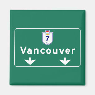 Vancouver, Canada Road Sign Magneet