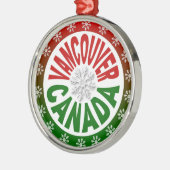 Vancouver Canada: rode groene versiering Metalen Ornament (Links)