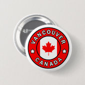 Vancouver Canada Ronde Button 5,7 Cm (Voorkant /achterkant)