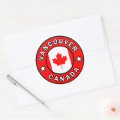 Vancouver Canada Ronde Sticker (Envelop)