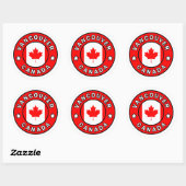 Vancouver Canada Ronde Sticker (Vel)