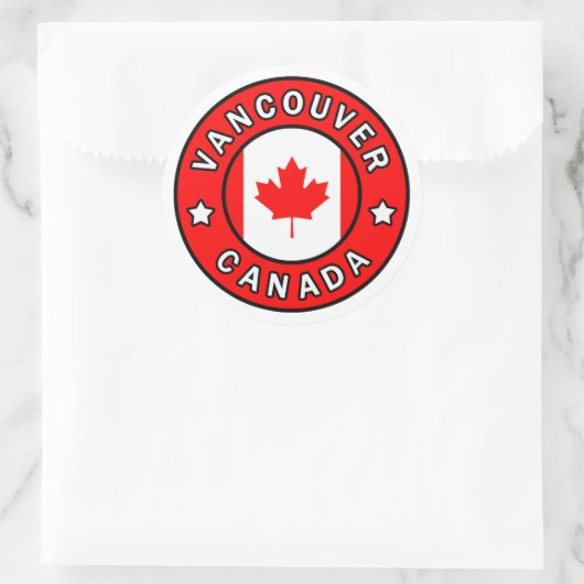 Vancouver Canada Ronde Sticker (Tas)