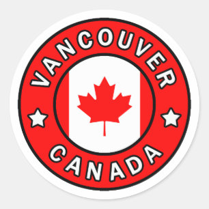 Vancouver Canada Ronde Sticker