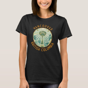 Vancouver Canada Ruimtenaald Retro gestresst T-shirt